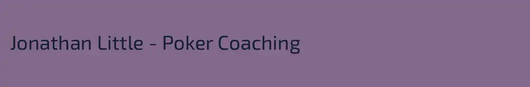 Jonathan Little - Poker Coaching